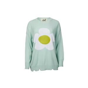 NEW ERIN MADE petal pullover in light blue